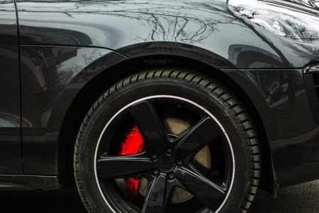 Sports car detail wheels low profile brake tires. cleared for commercial use