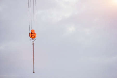 contractor construction Loading work crane developer copy space hookの写真素材
