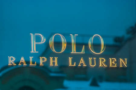 polo ralph lauren brand logo sign horse shopping saleのeditorial素材