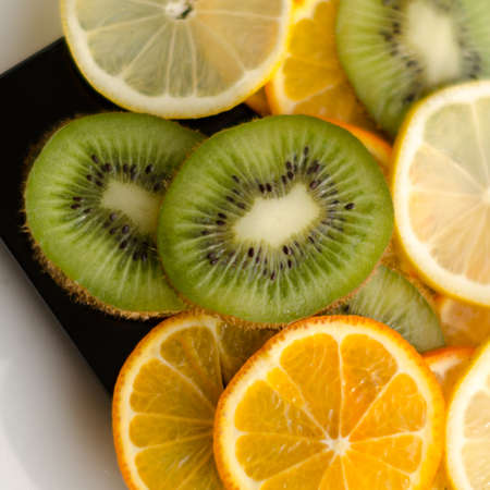 slices of fruit の写真素材