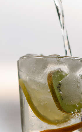 water with iceの写真素材