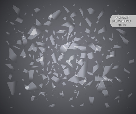 Abstract vector background. Stylish trendy background, special effect of broken glass. Eps 10.のイラスト素材