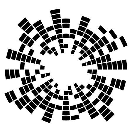 Abstract music equalizer on isolated background. Vector illustration for your design. Eps 10.のイラスト素材