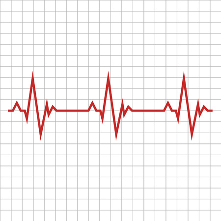 Pulse. The concept is a Medical indicator of the state of the heart rhythm. Vector illustration. Eps.のイラスト素材