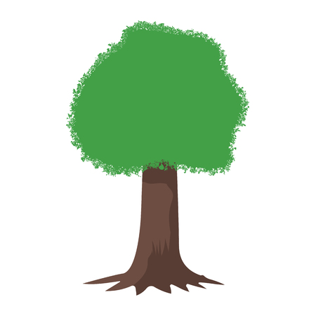 Tree vector cartoon isolated on a light background. Design element for your projects. Tps.のイラスト素材