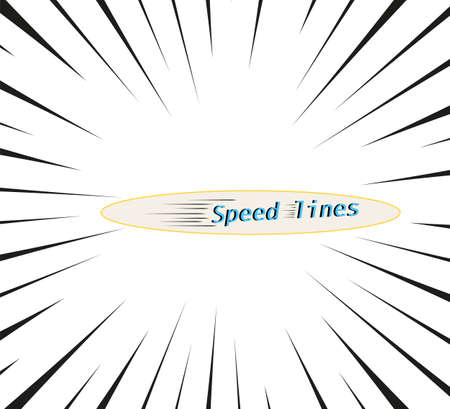 Vector lines of different variants of simple horizontal. The concept of speed, motion, black color. Elements of manga cartoon design for comic books isolated background.のイラスト素材