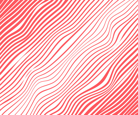 Abstract diagonal red lines, waves, winding. Vector illustration template with the ability to overlay isolated white background. Eps.のイラスト素材