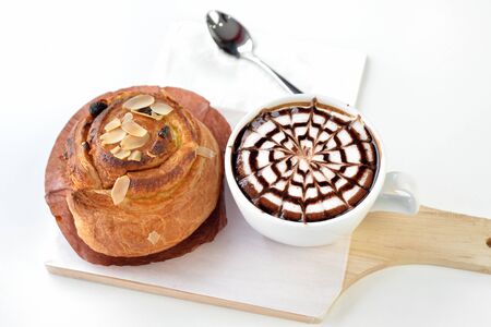 Slice mix cereal bread on wooden boardの写真素材