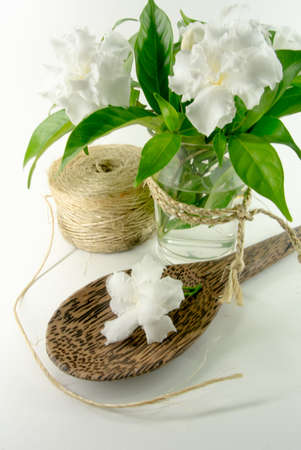 White flowers of jasmineの写真素材