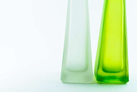 Beautiful vase isolated on whiteの写真素材