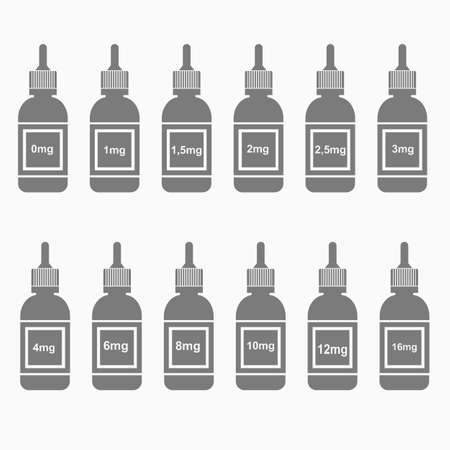 Vape liquid nicotine icon illustration isolated vector sign symbolのイラスト素材