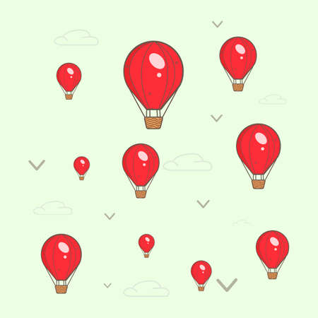 air balloonのイラスト素材