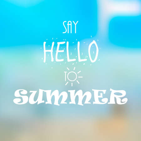 Say hello to summer patternのイラスト素材