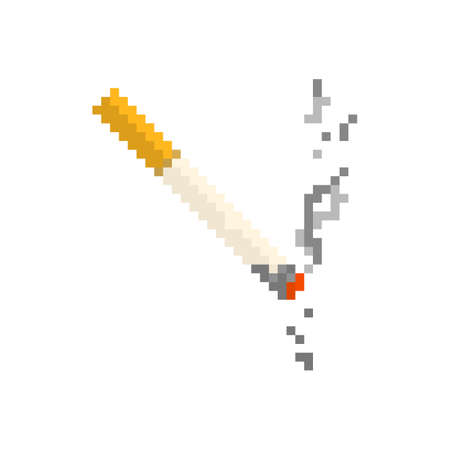 Pixel cigarette for games and apps.のイラスト素材