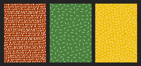 Set of seamless patterns. Abstract geometric design. Textures for printing on paper and fabric....