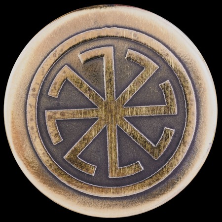 Kolyadniki and Kolovrat - a symbol of the sun.の写真素材