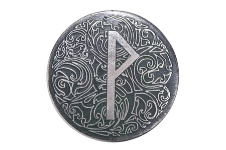 rune of joy with ornament on the pendantの写真素材