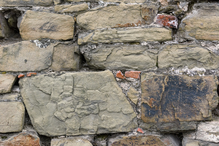 Part of the stone wallの写真素材