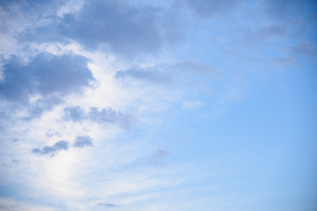 blue sky with cloudsの写真素材