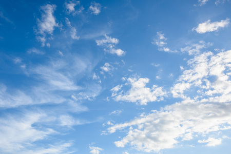 blue sky with cloudsの写真素材