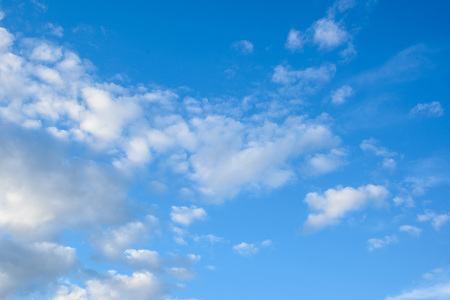 blue sky with cloudsの写真素材
