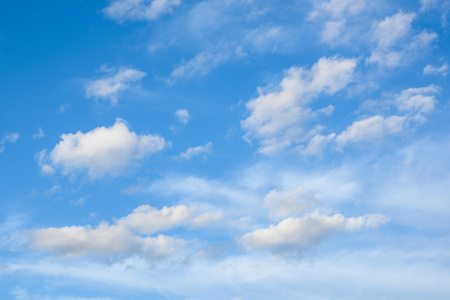 blue sky with cloudsの写真素材