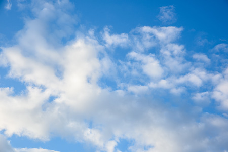 blue sky with cloudsの写真素材