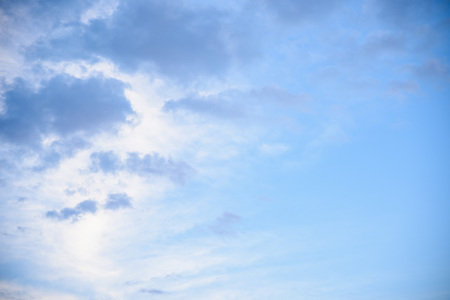 blue sky with cloudsの写真素材