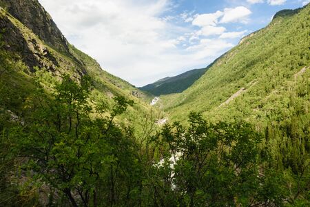 Chulishman valley in mountain Altay the road to Ucharの写真素材