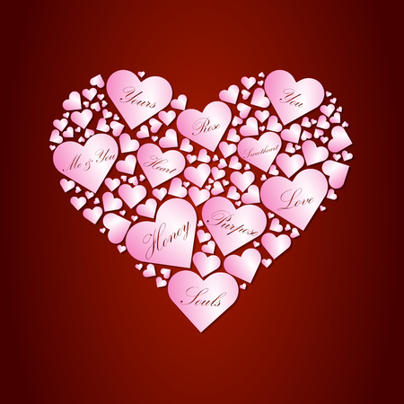 valentine's day greeting card 4のイラスト素材