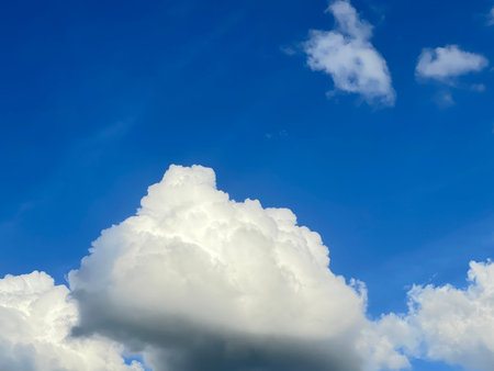 Beautiful blue sky background to imput text message .