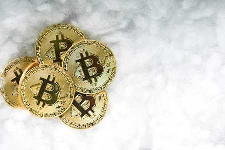 Conceptual image for worldwide cryptocurrency and digital payment.