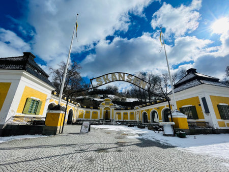Skansen is the first open-air museum and zoo in Sweden.のeditorial素材