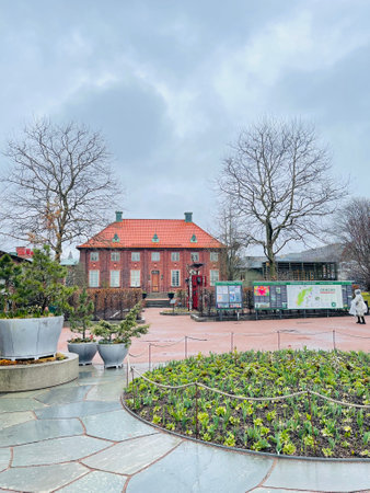 Entrance to The Garden Society of Gothenburg.のeditorial素材