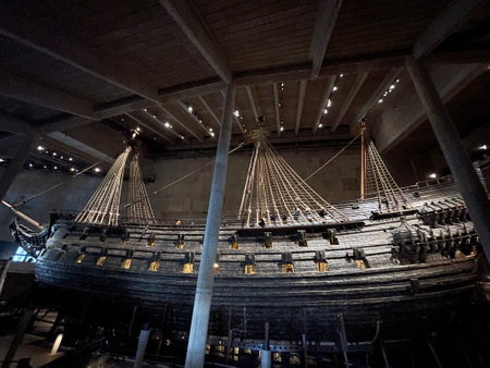 Vasa warship. Swedish warship that was built from 1626 to 1628.のeditorial素材