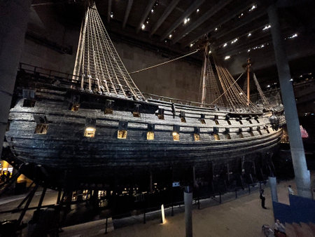 Vasa warship. Swedish warship that was built from 1626 to 1628.のeditorial素材