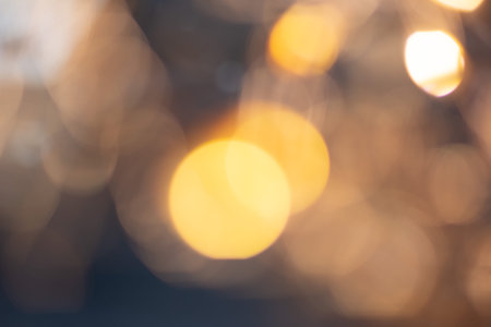 Abstract background with bokeh defocused lights . Defocused photo.