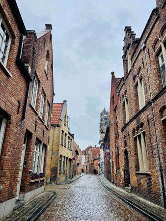Bruges, the famous historical and touristic city of Belgium.のeditorial素材