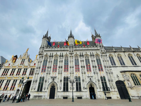 Bruges, the famous historical and touristic city of Belgium.のeditorial素材