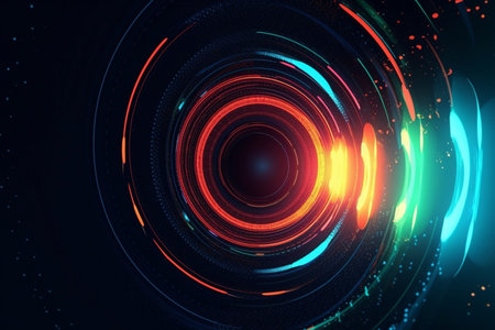 Generative ai. Abstract geometry pattern background,の素材