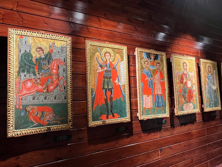 Exhibits of National Art Museum, of Medieval Art , Gothic style hall
