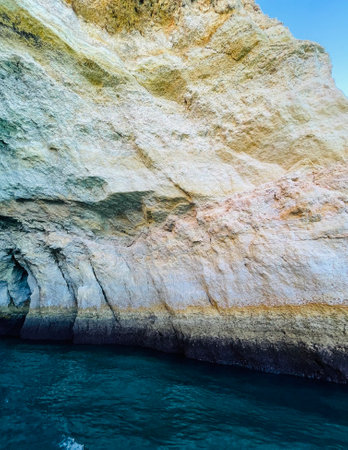Beautiful view of Benagil Cave in Carvoeiro Algarve Portugalの写真素材