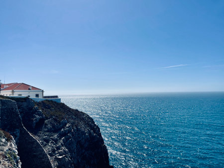 Cabo Sao Vicente, South Western most point of Europe, Sarges, Portugalの写真素材
