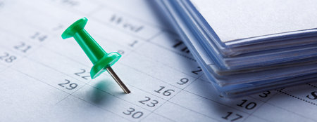 Important date and calendar appointment. pin on calendar.