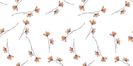 Seamless background with colors. Watercolor illustration. Floral decor for textiles, fabrics,...