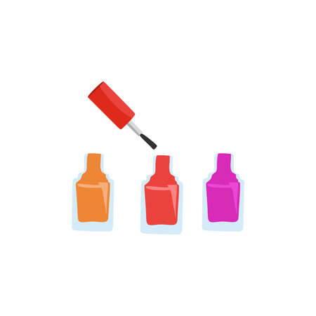 Nail polish. Vector illustration.のイラスト素材