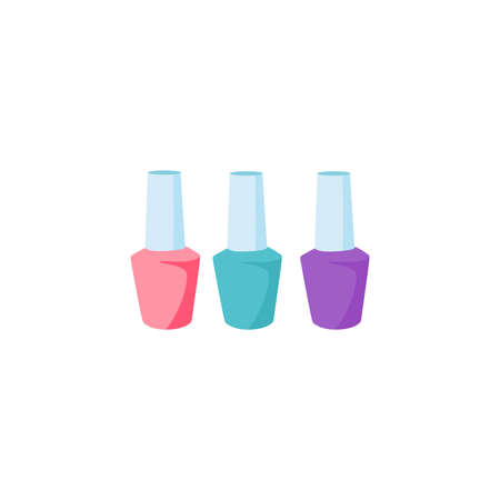 Nail polish. Vector illustration.のイラスト素材