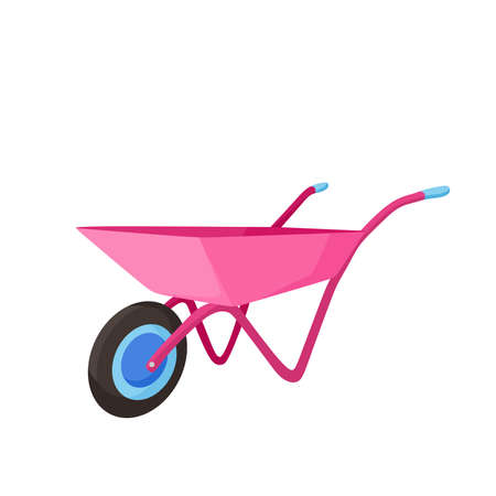 Trolley for agriculture. Vector cartoon illustrationのイラスト素材