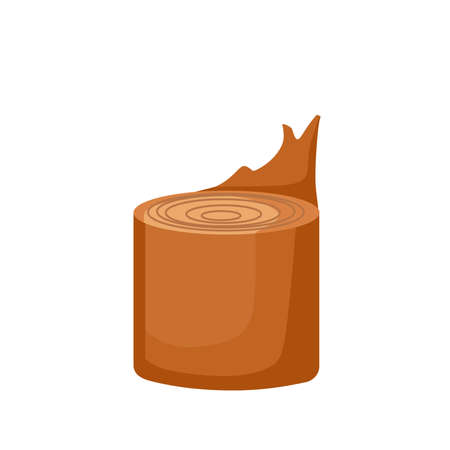 tree stamp. Vector cartoon illustrationのイラスト素材