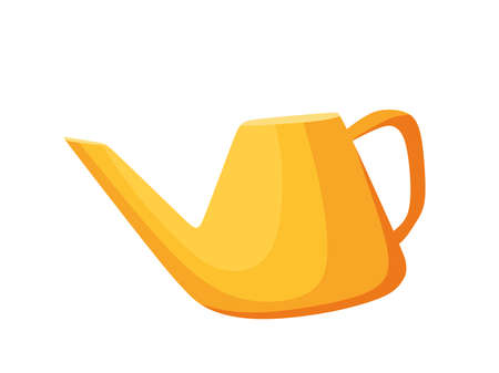 Vector cartoon illustration of a plastic watering canのイラスト素材